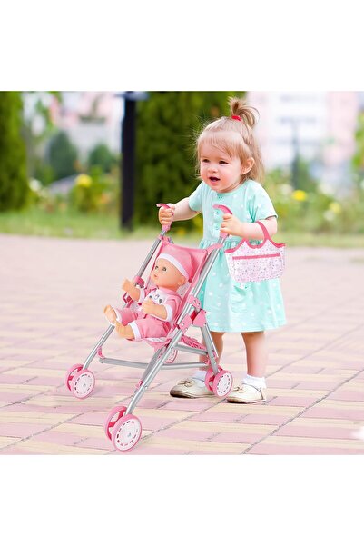 Toybox Toy Baby Doll With Stroller and Accessories For Children Over 3 Years Old