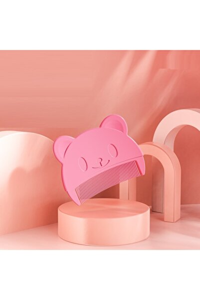 SUPER TRENDS Set of 2 Baby Combs for Removing Scalds and Cradle Caps, Soft Silicone Green Pink