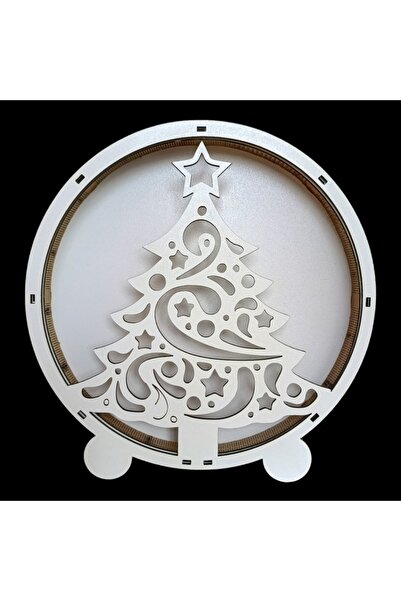 OEM Office frame blank for decorations with stabilized moss, personalized Christmas tree, 22cm, white