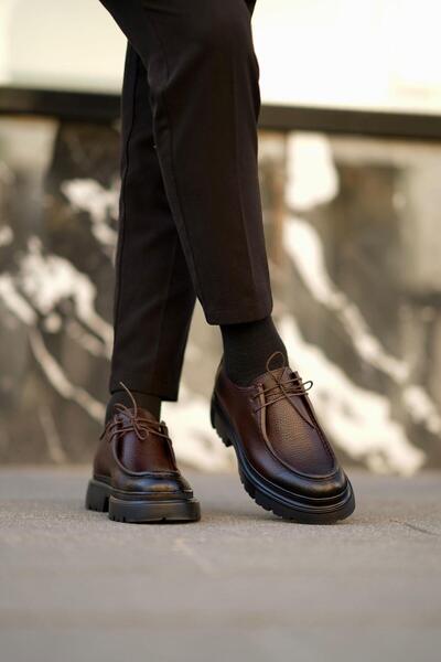 Ahmed Hamdi Bey Mateo Brown Men's Leather Shoes