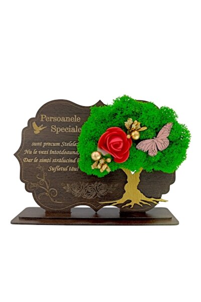 OEM Placă decorativă cu suport, cadou personalizat „Oameni speciali”, wenge, ...