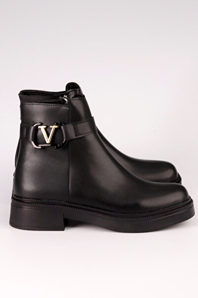 Mamito Ayakkabı Eldor 04 Buckle Detailed Zippered Boots