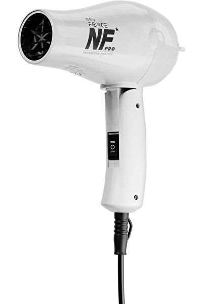 NF New Force Mini Hair Dryer - Compact Travel Blow Dryer (White)