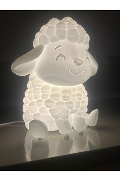 Devotech Özel Tasarım Sevimli Koyun Gece Lambası | Bebek Çocuk Odası Dekorati...