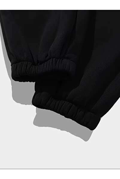 Marco Fresco Unisex 3 Thread Crazy B Printed O Oversized K Hooded Tracksuit Set