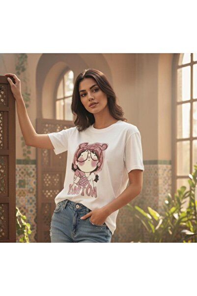 FASHIONAPPROACH تي شيرت نسائي اوفر سايز