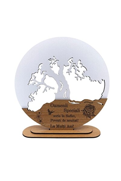 OEM Decorațiune inimă Copacul Vieții, personalizată „Oameni speciali”, bază d...