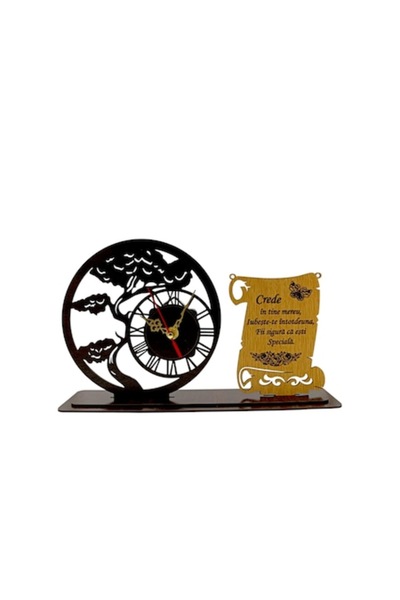 OEM Decorațiune bonsai cu ceas, cadou personalizat - „Crede în tine mereu” (w...