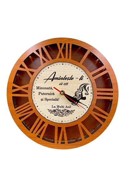 OEM Wall clock, blank, personalized gift with message for Women's Day, 30 cm,...