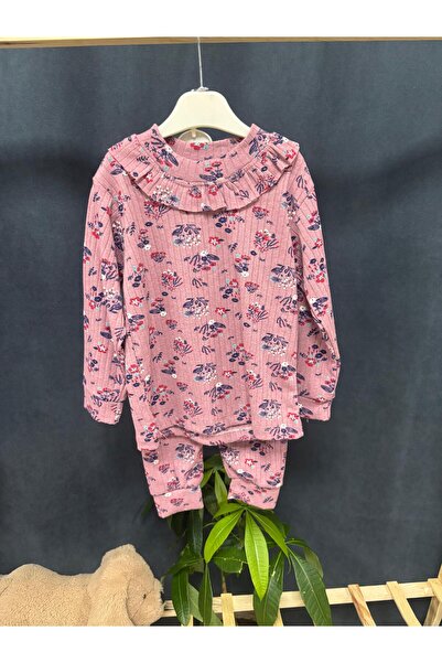 NurcanBebe Small Floral Report Double Girl Set