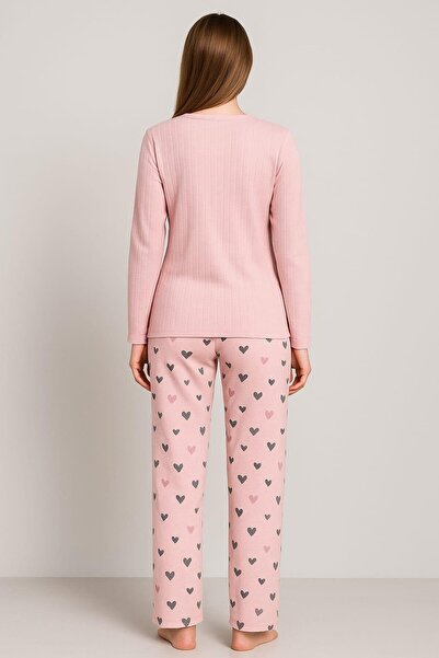 Pemilo Women's 0112 Interlock Pajama Set Somon