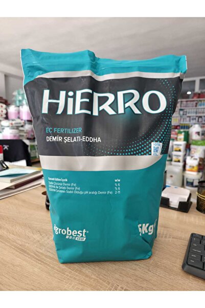 AGROBEST Hierro 5 kg – Demir Şelatı (EDDHA) – Bitki Demir Eksikliği ve Yeşil ...