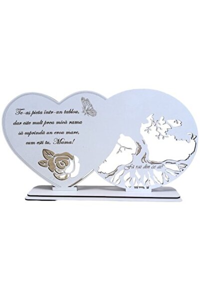 OEM Tablou cu inimă din mușchi stabilizat, personalizat pentru mama „Te-aș pi...