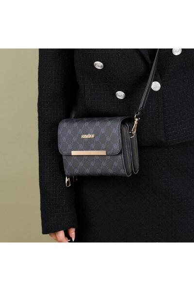 Armine 381 Women's Handbag Black Printed