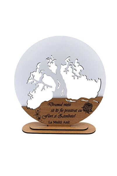 OEM Decorațiune inimă personalizată „Pomul Vieții”, „Drumul vieții...”, bază ...