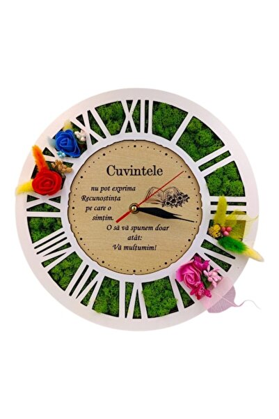 OEM Ceas de perete cu mușchi, cadou personalizat pentru profesori „Cuvintele ...