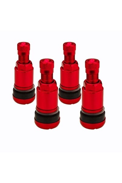 Aftermarket Set de robinete metalice MS-525AL, 4 buc, roșii