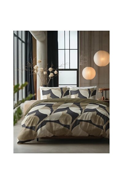Sleeptime Graphic Garden Bedding Set, 3 Pieces - Duvet Cover 200x220 cm, 2 Pillowcases 60x70 cm, 100