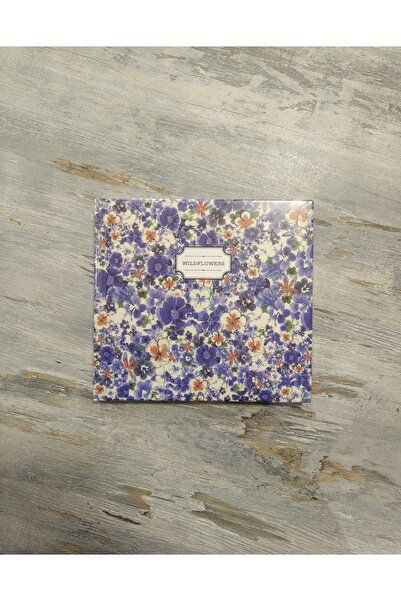 VERA SANAT دفتر رسم ويلد فلاورز فيوليت غلاف صلب مجلد 14×15 سم 175 جرام 38 ورقة