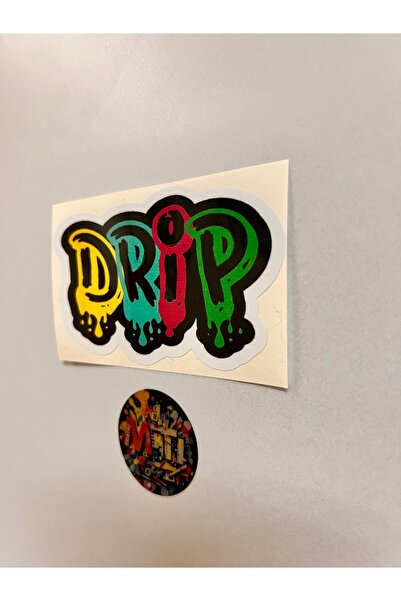 sticker Drip - Car Motorcycle Helmet Laptop Windshield Sticker Printing 10X6.5Cm Hologram