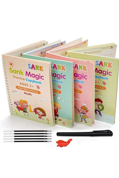 Magic Practice Copybook Set for Kids – Reusable Preschool Writing Training Set