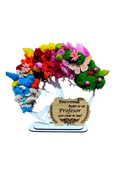 OEM Tablou personalizat cu pomul vieții pentru profesor, mușchi stabilizat, 1...