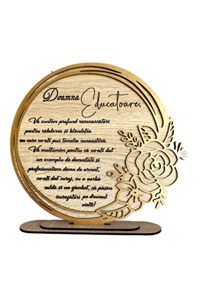 OEM Tablou decorativ înrămat cu trandafir, personalizat cu mesaj standard pen...