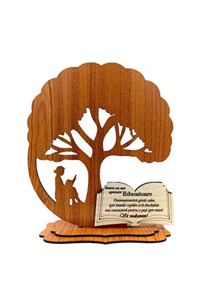 OEM Siluetă de copac pentru învățătoarea grădiniței „Cel mai apreciat profeso...