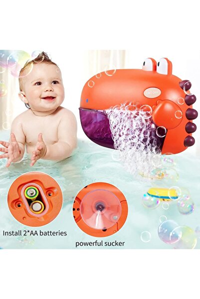 Soofam Dinosaur Bubble Bath Toy with Music (Orange)