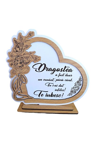 OEM Decorațiune de perete personalizată în formă de inimă cu mesaj pentru soț...