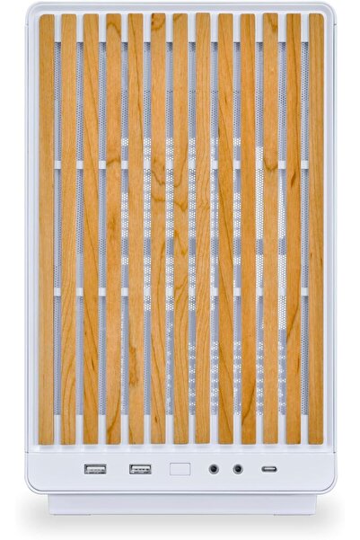 Lian Li A3-mATX Wooden Panel Mini-Tower Computer Case - White (Supports M-ATX/ITX)