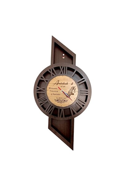 OEM Wall clock, blank, for woman/mother/grandmother/NASA/sister/daughter/friend - Brown