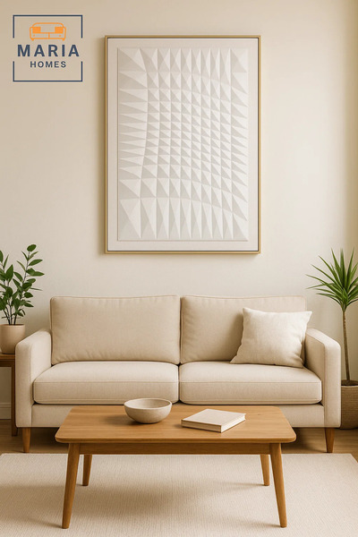 MARIA HOMES لوحة فنية جدارية حديثة ثلاثية الأبعاد - لوحة زخرفية كبيرة ذات ملم...