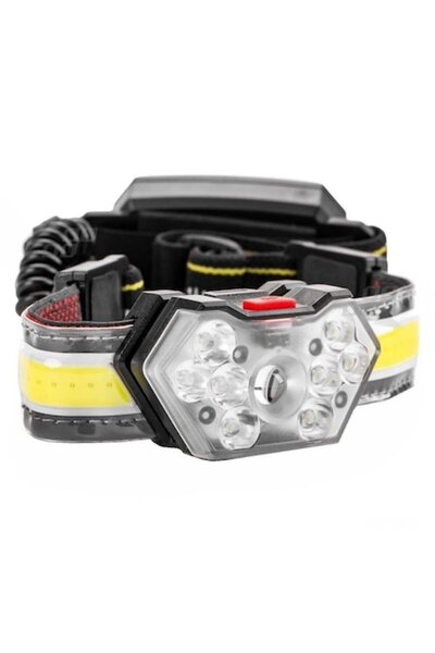 AMIO Lanternă frontală LED COB cu încărcare USB 02826