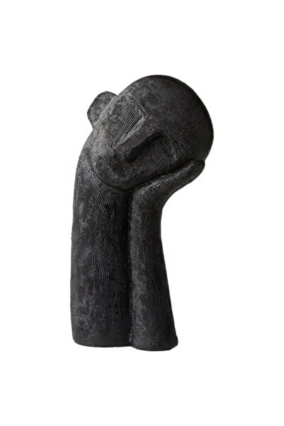 House & Garden Decorative statuette Head, black, 35 cm