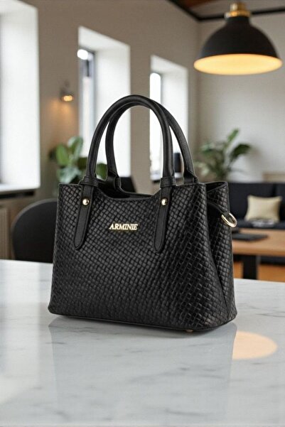 Armine 416 Дамска чанта през рамо, черна