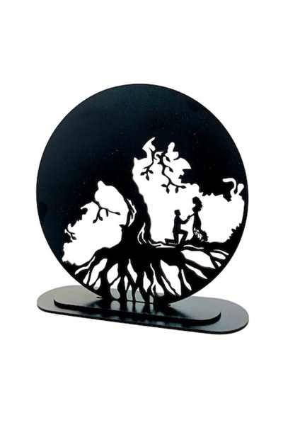 OEM Decorațiune Copacul Vieții, neagră, „Cerere în căsătorie” personalizată, ...