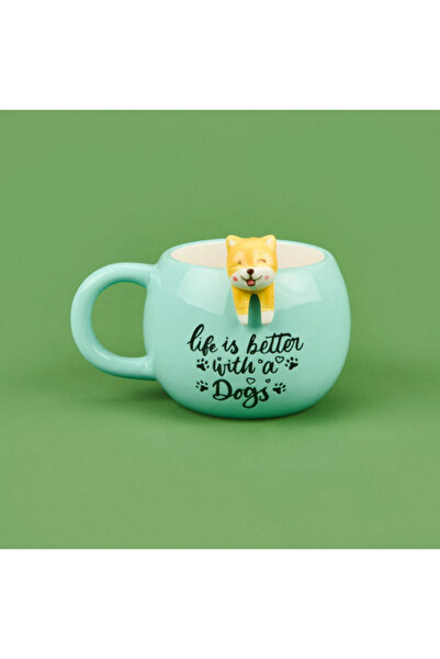 Tohana 3D Sarkan Sevimli Hayvan Figürlü Seramik Kupa