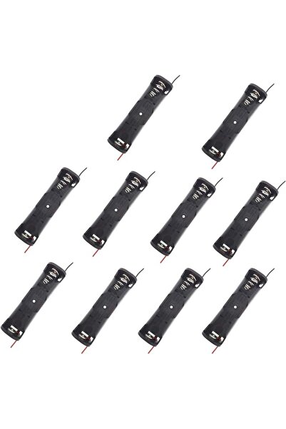 HiLetgo 10 قطع من حامل مشبك البطارية 18650 مع أسلاك توصيل