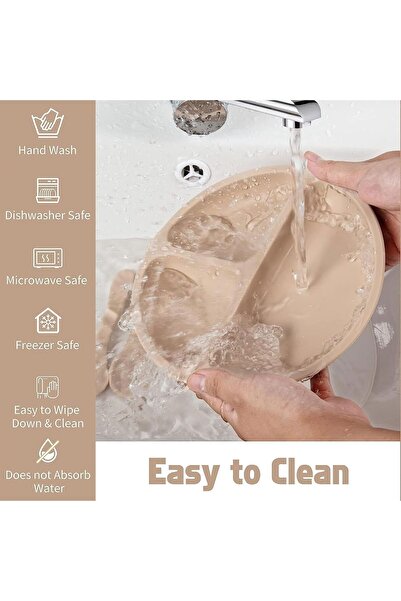 Fun Moment 8-piece Baby Feeding Silicone Weaning Set (Dark Pink)