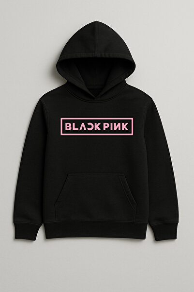 SVART WEAR BLACKPINK Принтирана унисекс детска суитшърт с качулка