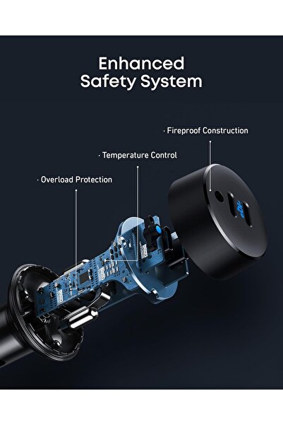 Generic Anker USB-C Car Charger 40W 2-Port PowerIQ 3.0 PowerDrive III Duo
