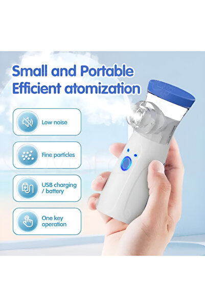Houmt Portable Mini Nebulizer Handheld Vaporizer for Adults & Children
