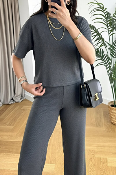 ruNadeS Γυναικείο Σετ Φόρμας Καλοκαιρινό Stretchy Twill