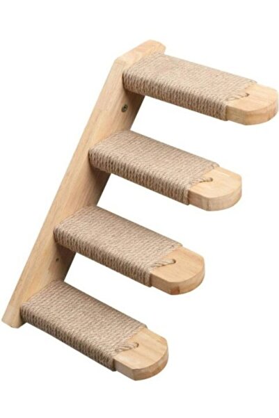 Hasyılmaz Cw372-002 Wall Mounted Cat Climbing and Scratching Ladder 40X22Cm (1 Piece)
