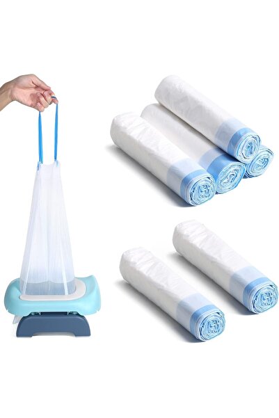 ELECDON عبوة من 90 بطانة مقعد المرحاض المحمولة للاستخدام مرة واحدة مع رباط - ...