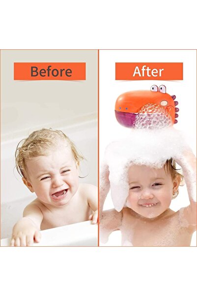 Soofam Dinosaur Bubble Bath Toy with Music (Orange)