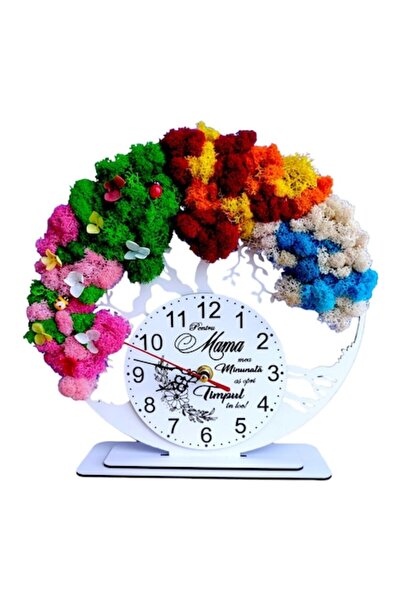 OEM Ceas decorativ „Copacul Vieții”, personalizat pentru mamă, mușchi stabili...