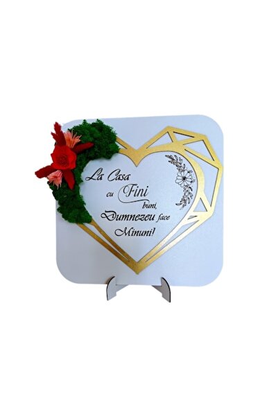 OEM Tablou cu licheni stabilizati, personalizat cu mesaj standard pentru fini...