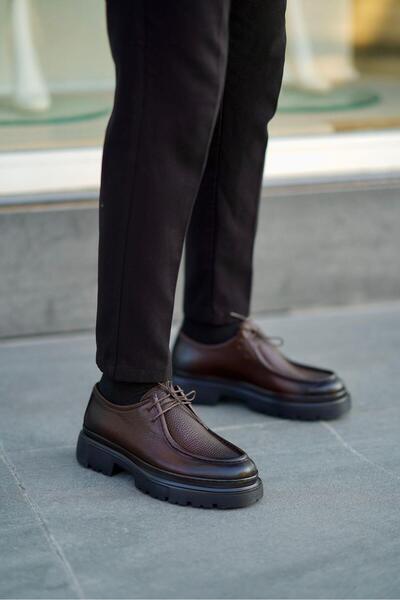 Ahmed Hamdi Bey Mateo Brown Men's Leather Shoes